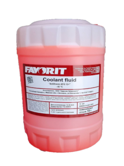 FV4012-10-E Антифриз Favorit AFG12+ (-40°) красный/red (10 л)