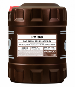 PM0360-20-E Масло PEMCO 360 SAE 5W-30 (20 л)